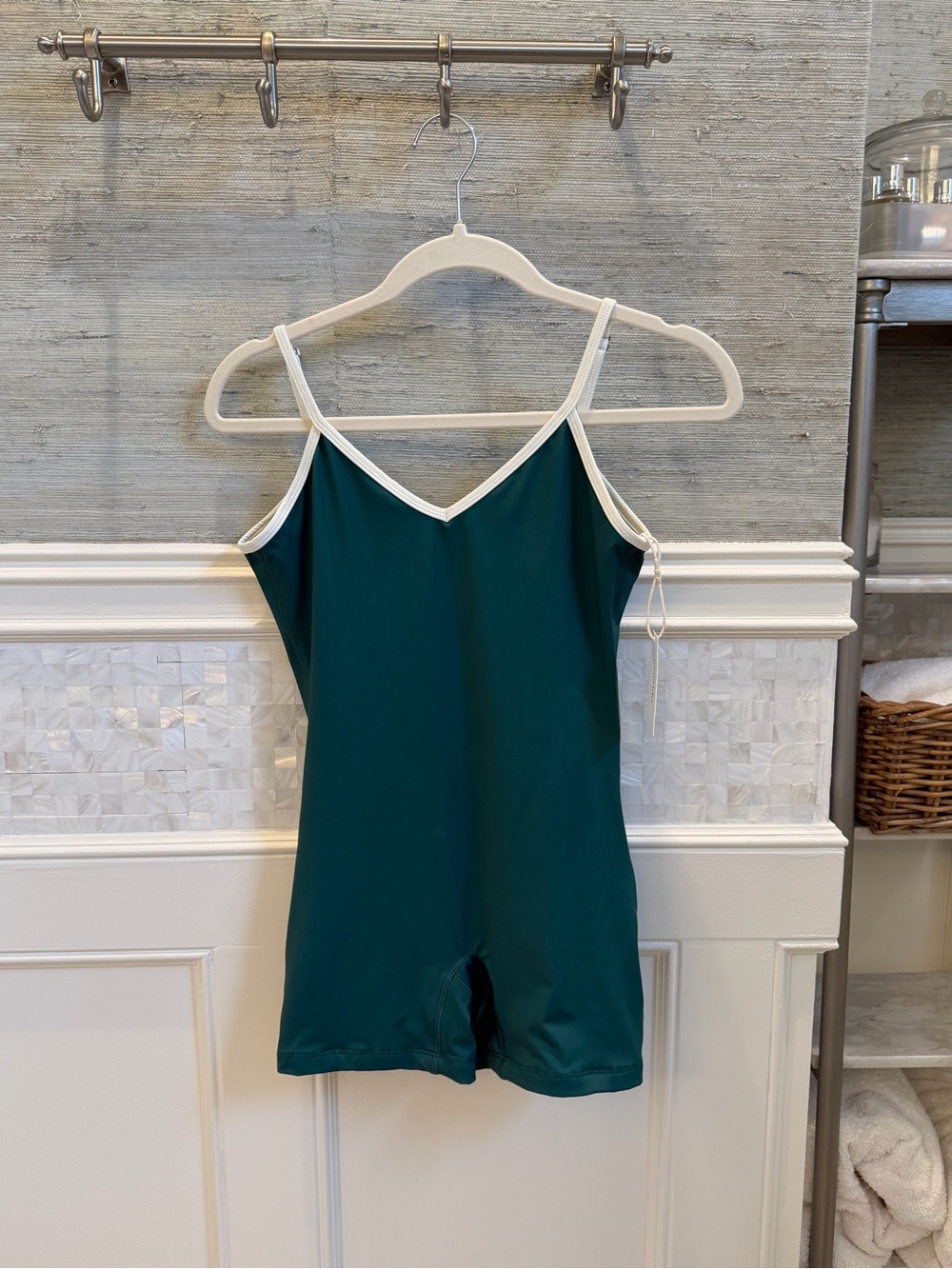 NWT new small noserider surf playsuit swim one piece tropics green blue romper - Picture 2 of 10